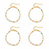 Bohemian Dyed Natural Shell Heishi Beaded Bracelet Sets MF5991-7-1