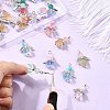 30Pcs Glass Pendants FIND-CJ0003-36-5
