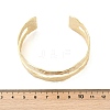 Rack Plating Brass Open Cuff Bangle for Women BJEW-A137-01G-5