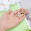 1Pc 925 Sterling Silver Micro Pave Clear Cubic Zirconia Bead Cage Pendants STER-PH0004-85P-3