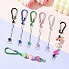 10Pcs 5 Colors Aluminum Climbing Carabiners AJEW-YW0001-22-5