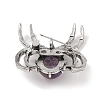 Natural Amethyst Brooches G-A224-01AS-10-2