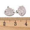 304 Stainless Steel Enamel Charms STAS-L022-166P-3
