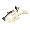 Alloy Enamel Big Pendants ENAM-K076-20B-3