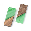 Resin & Walnut Wood Pendants RESI-S389-059A-C03-2