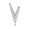 304 Stainless Steel Letter Connector Charms STAS-M108-01P-22-1