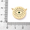 Brass Micro Pave Cubic Zirconia Pendants KK-S510-39G-02-3