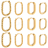 4 Styles Stainless Steel Huggie Hoop Earrings Sets for Women EJEW-SC0001-74-1