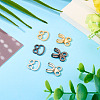 15Sets 3 Colors Alloy Waist Extender Hooks & Eyes Clasps DIY-TA0012-28-8