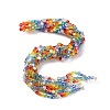 Electraoplate & Gradient Color Glass Beads Strands LAMP-M023-02-2