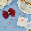 10Pcs Alloy Rhinestone Shank Buttons BUTT-FG0001-41A-5