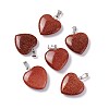 Synthetic Goldstone Pendants G-G956-B20-FF-2