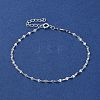 925 Sterling Silver Link Chain Bracelets for Women BJEW-E101-01S-03-2