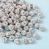 Polymer Clay Rhinestone Beads RB-A053-4mm-01B-2