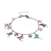 304 Stainless Steel Charms Anklets AJEW-AN00287-1