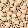 Craftdady 120Pcs 12 Styles Unfinished Natural Wood European Beads WOOD-CD0001-09-4