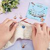 12Pcs 12 Colors Resin Figure of Fish Scale Charms Locking Stitch Markers HJEW-PH01506-2