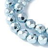 Electroplated Synthetic Non-magnetic Hematite Beads Strands G-B132-B01-01H-3