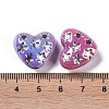 UV Plating Iridescent Acrylic Beads X-OACR-B021-06-3