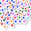 White Opaque Acrylic Beads SACR-YW0001-15-2