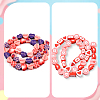 270Pcs 2 Styles Valentine's Day Handmade Polymer Clay Beads CLAY-PA0001-51-3