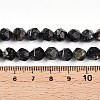 Dyed Natural Sesame Jasper Beads Strands G-T139-8mm-47B-5