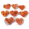 Heart Natural Drusy Citrine Display Decorations PW-WGAA3BE-01-1