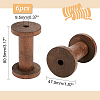 Wooden Empty Spools LS-WOOD-WH0034-03A-2