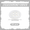 50Pcs 4-Hole Shell Buttons BUTT-LP0001-02-2