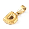 316L Surgical Stainless Steel Charms STAS-G315-01G-D-2