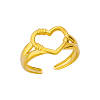 Simple Style 304 Stainless Steel Cuff Rings for Women FS-WGD177D-02-3