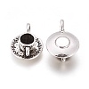 Coffee Cup Tibetan Style Alloy Pendants TIBEP-A13415-AS-RS-2