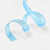 Polyester Organza Ribbon ORIB-WH0003-14-3