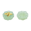 Imitation Jade Spray Painted Glass Beads LAMP-N032-03-C01-1