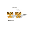 Elegant Stainless Steel Bowknot Stud Earring for Women TS4529-1-1