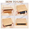 Wooden Book Binding Spacer Tools AJEW-WH0270-240-4