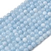 Natural Chalcedony Beads Strands G-S333-8mm-004-1-1