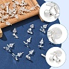 2 Pairs Alloy Stud Earrings for Women EJEW-FS0001-27D-4