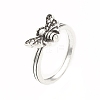 Tibetan Style Alloy Stackable Rings Set RJEW-E071-01AS-02-4