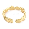 Rack Plating Brass Open Cuff Rings for Women RJEW-Z059-20G-3