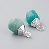 Natural Amazonite Pendants G-G845-07S-04-2