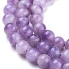 Natural Lepidolite/Purple Mica Stone Beads Strands G-K410-06-8mm-3