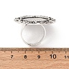Vintage Adjustable Iron Finger Ring Components Alloy Cabochon Bezel Settings X-PALLOY-O039-08AS-4