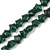 Synthetic Malachite Beads Strands G-Z080-A15-8mm-2