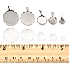 DIY 304 Stainless Steel Tray Pendants Making Kits DIY-FS0008-83-5