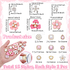 30Pcs 15 Styles Resin Rhinestone & Alloy Cabochons DIY-NB0014-60-2