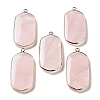 Natural Rose Quartz Pendants G-G063-02A-1