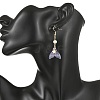 Glass Dangle Earrings EJEW-JE07309-2