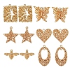 12Pcs 6 Style Brass Pendants KK-SZ0001-57-1