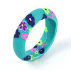 Handmade Polymer Clay Finger Rings CLAY-N013-27A-2